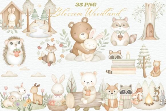 Download Forest Friends Woodland Animal Clipart - Anima Collection