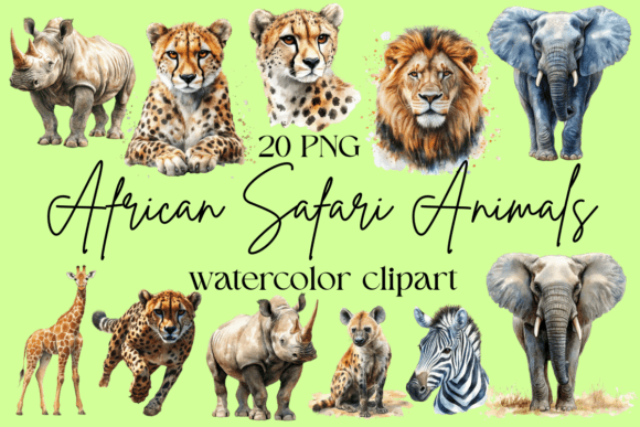 Download African Safari Animals Clipart - Anima Collection