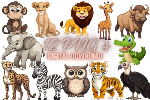Download Jungle Animals Clipart, PNG 8S-17 - Anima Collection
