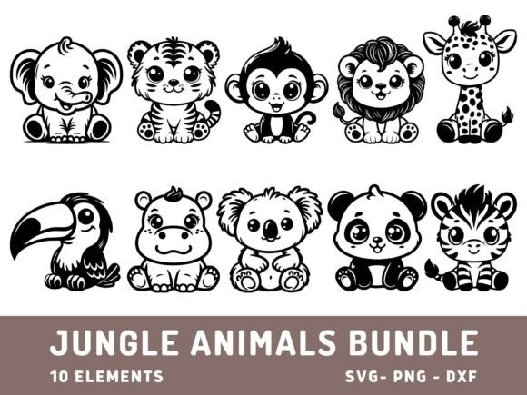 Download Safari Baby Animals SVG, Animals Bundle - Anima Collection