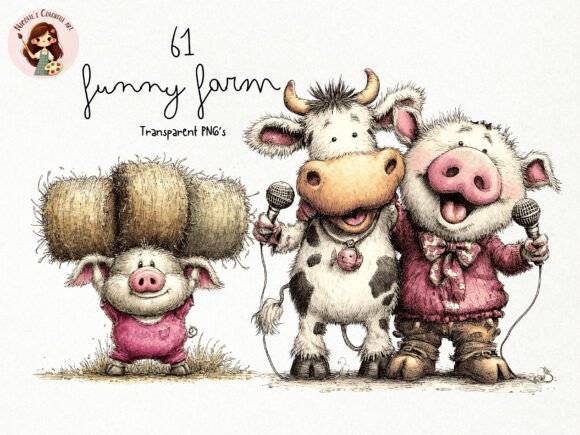 Download 61 Funny Farm Animals PNG Clipart - Anima Collection