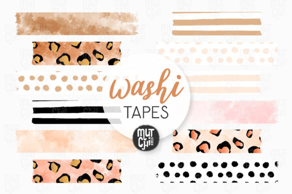 Download Boho Animal Washi Tapes Cliparts - Anima Collection