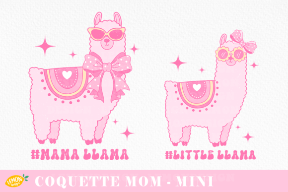 Download Coquette Mama Llama PNG Sublimation - Sublimation Collection