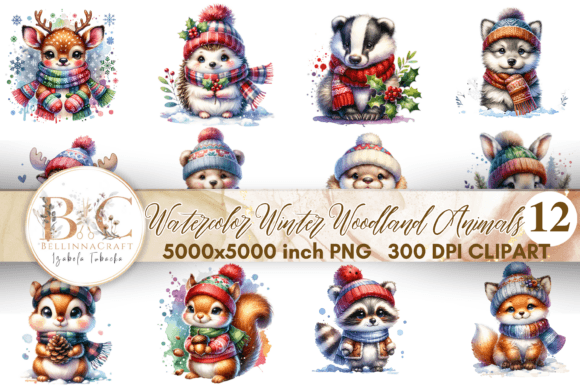 Download Watercolor Woodland Baby Animals PNG - Anima Collection