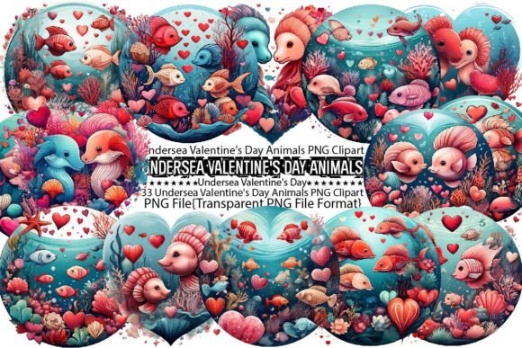 Download Undersea Valentine's Day Animals PNG - Anima Collection