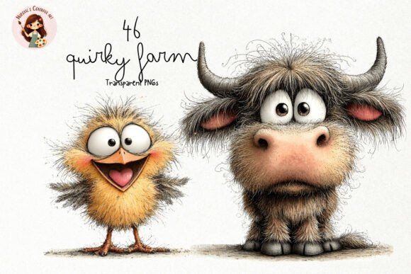 Download Whimsical Quirky Farm Animals PNG - Anima Collection