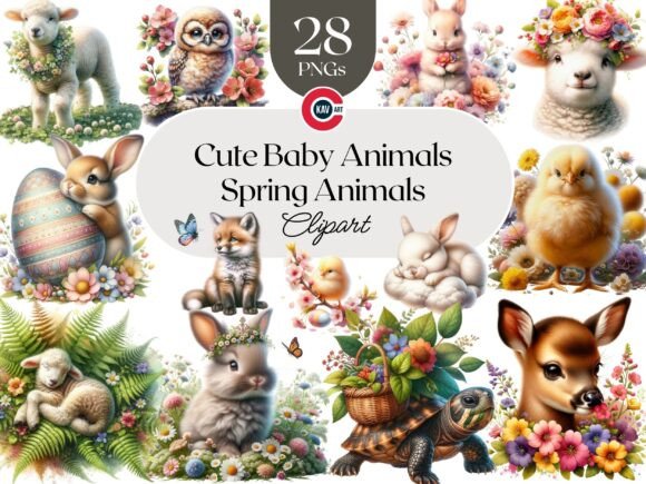 Download Cute Spring Woodland Animals Cliparts - Anima Collection