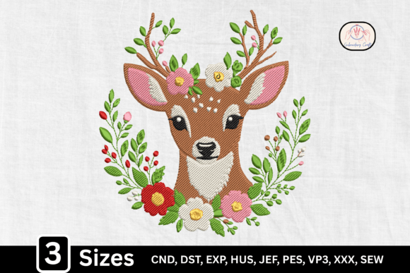 Download Woodland Animal Floral Deer - Anima Collection
