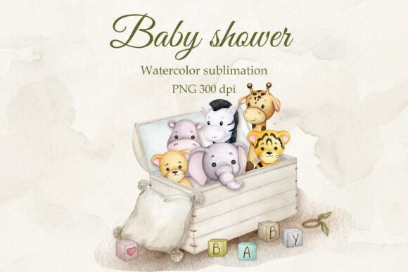 Download Baby Shower. Boho Baby. Safari Animals. - Anima Collection