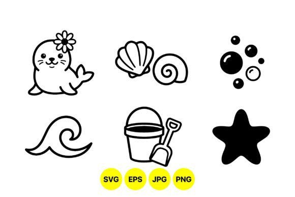 Download Cute Sea Animal Clipart Set - Anima Collection
