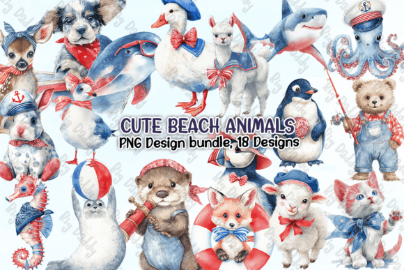 Download Cute Beach Animals PNG - Anima Collection