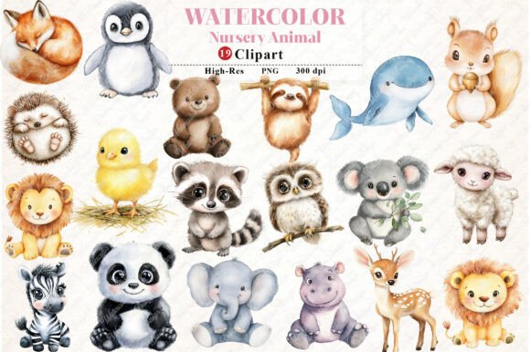 Download Nursery Animal Clipart - Anima Collection