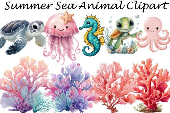 Download Summer Sea Animal Clipart - Anima Collection