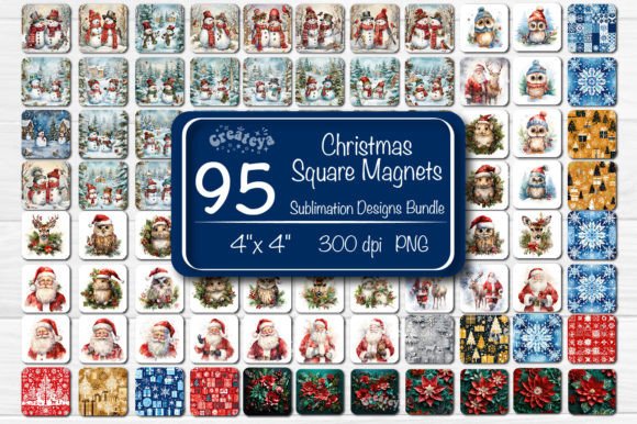 Download Christmas Magnet Sublimation Bundle - Sublimation Collection