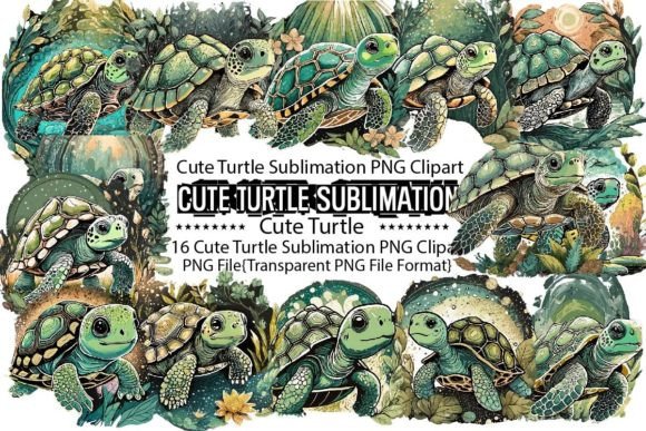 Download Cute Turtle Sublimation Bundle - Sublimation Collection