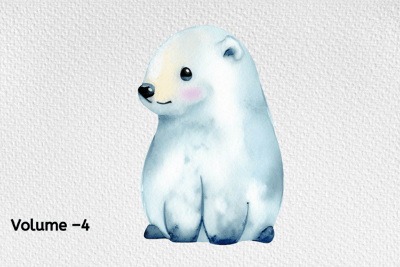 Download Watercolor Arctic Animals Clipart - Anima Collection