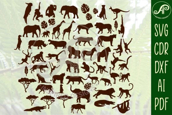 Download Safari Animals SVG Bundle 54 Designs - Anima Collection