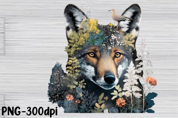 Download Double Exposure Woodland Animal PNG - Anima Collection