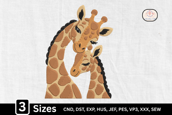 Download Safari Animal Love Giraffe Baby Mom - Anima Collection