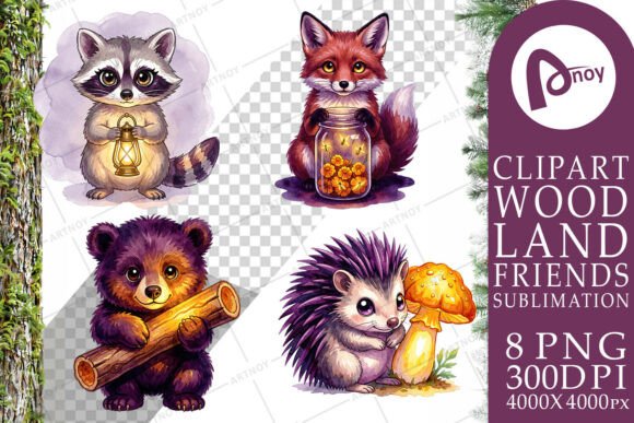 Download Rainy Day Moss Magic Animal Sublimation - Anima Collection