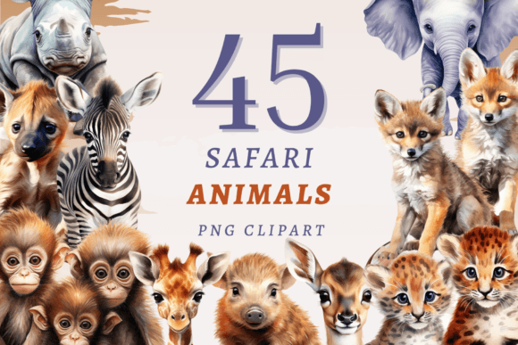 Download Safari Animals PNG Bundle - Anima Collection
