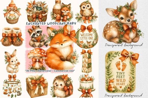 Download Whimsical Enchanted Woodland Animal Baby - Anima Collection