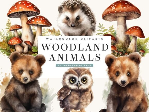 Download Woodland Animals Clipart Bundle - Anima Collection