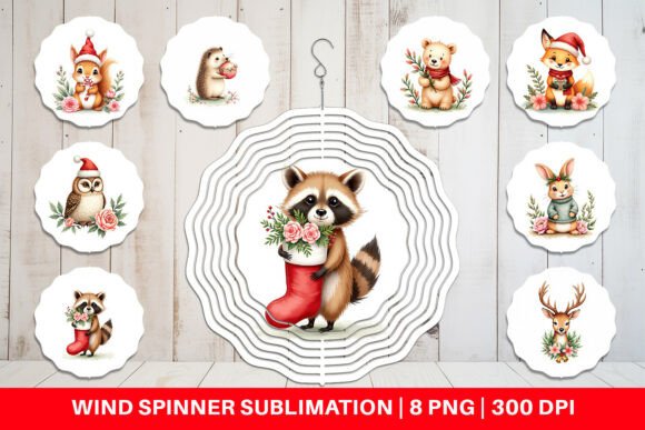 Download Watercolor Vintage Christmas Animals - Anima Collection