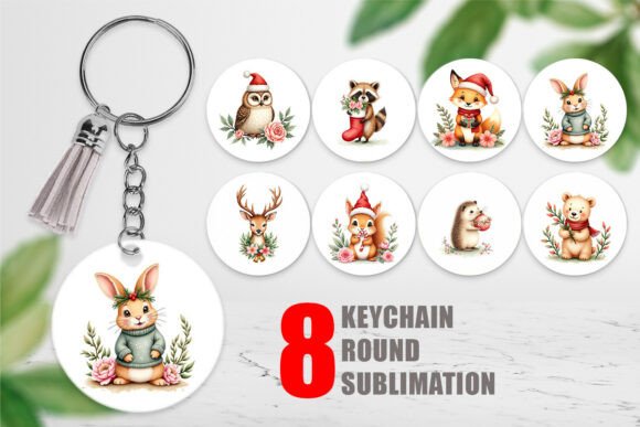 Download Watercolor Vintage Christmas Animals - Anima Collection