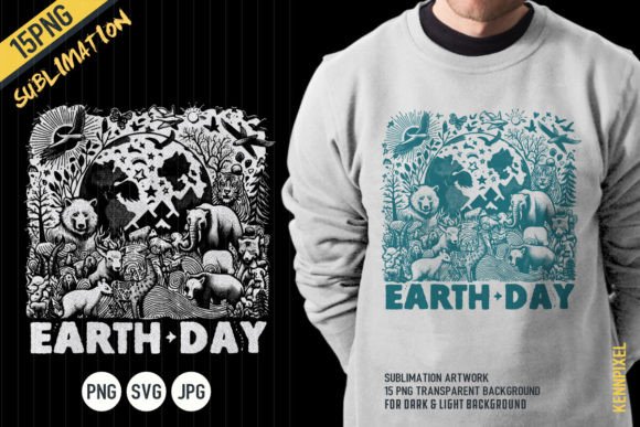 Download Earth Day Wild Life Animal Shirt SVG PNG - Anima Collection