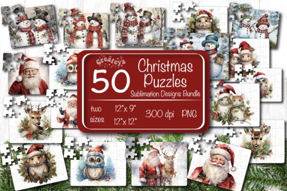 Download Christmas Puzzle PNG Bundle Sublimation - Sublimation Collection