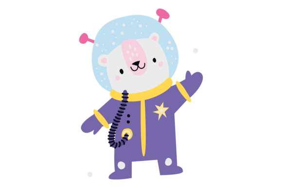 Download Cute Polar Bear in Spacesuit. Baby Anima - Anima Collection