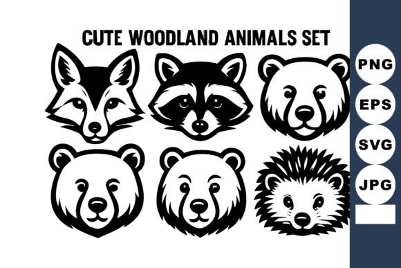 Download Cute Woodland Animals Set with Fox Racco - Anima Collection