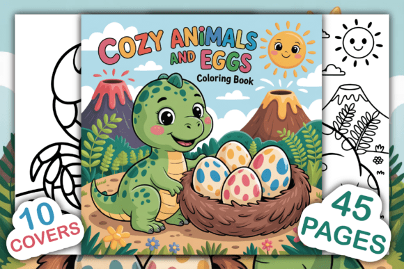Download Cozy Animals and Eggs Coloring Book - Anima Collection