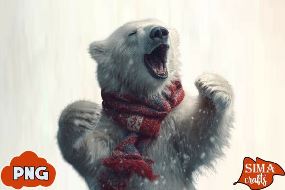 Download Christmas Animals Celebrating Polar Bear - Anima Collection