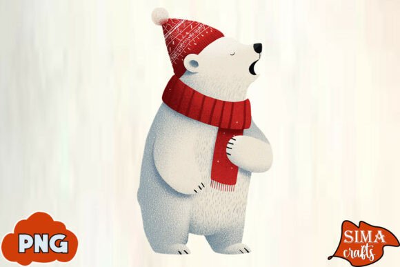 Download Christmas Animals Celebrating Polar Bear - Anima Collection