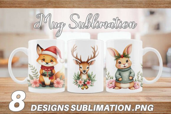 Download Watercolor Vintage Christmas Animals - Anima Collection