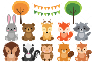 Download Woodland Baby Animals Clipart - Anima Collection