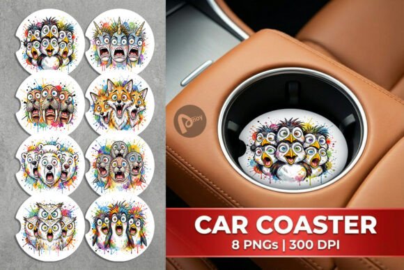 Download Melting Arctic Animals Car Coaster PNG - Anima Collection