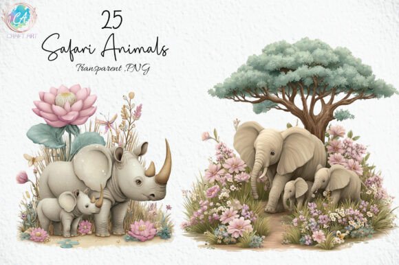 Download Quirky Safari Animals PNG Clipart - Anima Collection
