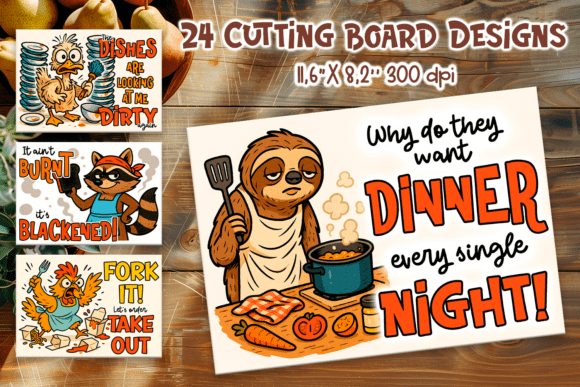 Download Funny Cutting Board Animal Sublimation - Anima Collection
