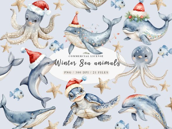 Download Sea Turtle Christmas, Arctic Animals Png - Anima Collection