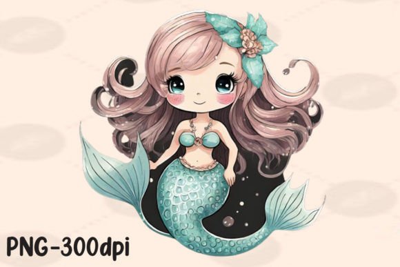 Download Kawaii Mermaid Sublimation - Sublimation Collection