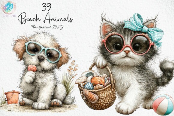 Download Cute Beach Animals PNG Clipart - Anima Collection