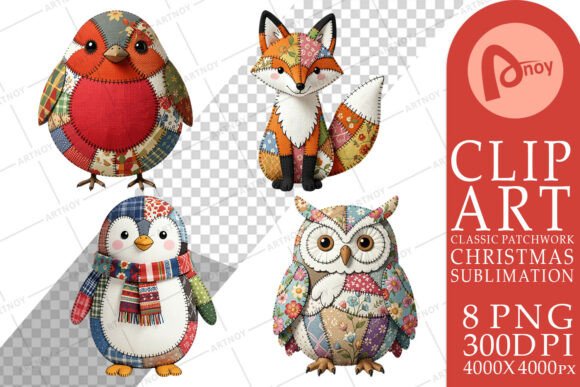 Download Stitched Woodland Animal Sublimation - Anima Collection