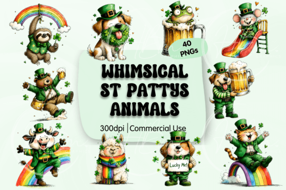 Download Whimsical St Patricks Day Animals PNG - Anima Collection