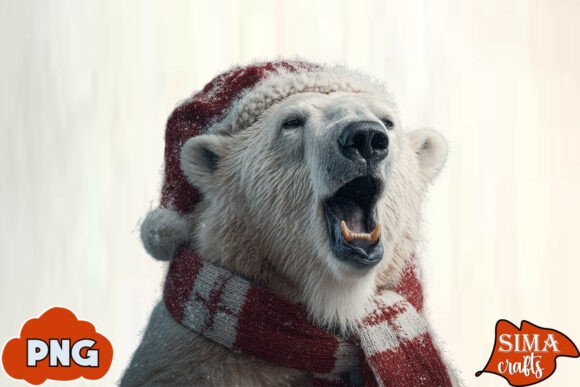 Download Christmas Animals Celebrating Polar Bear - Anima Collection