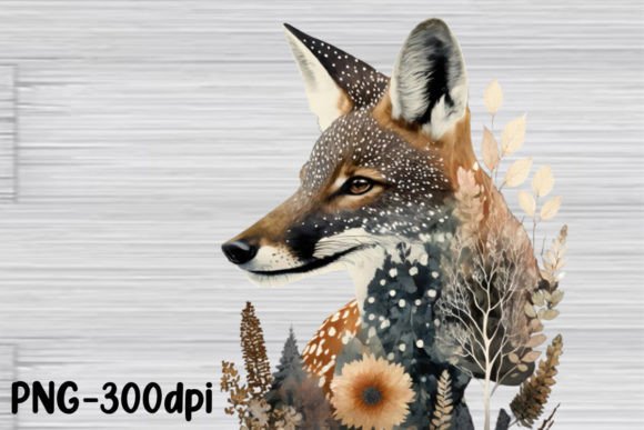 Download Double Exposure Woodland Animal PNG - Anima Collection