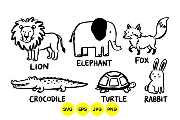 Download Cute Hand Drawn Animal Clipart - Anima Collection