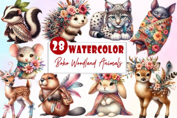 Download Sweet Boho Woodland Creatures Animals - Anima Collection